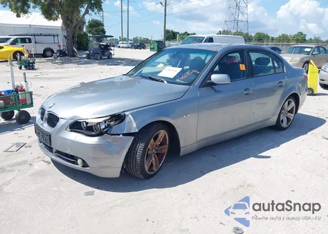 2007 BMW 530I из США, поврежденный, VIN WBANE73587CM57491